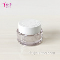 Pot de crème en plastique d&#39;emballage cosmétique V7 Pot de crème